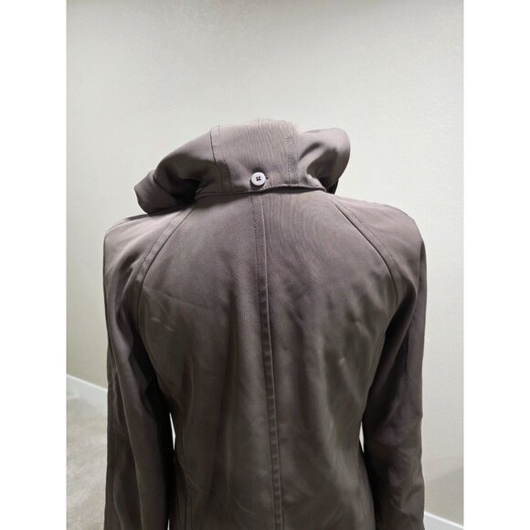 London Fog Womens Brown Hooded Raincoat Size M/M Polyester Blend - Picture 4 of 7